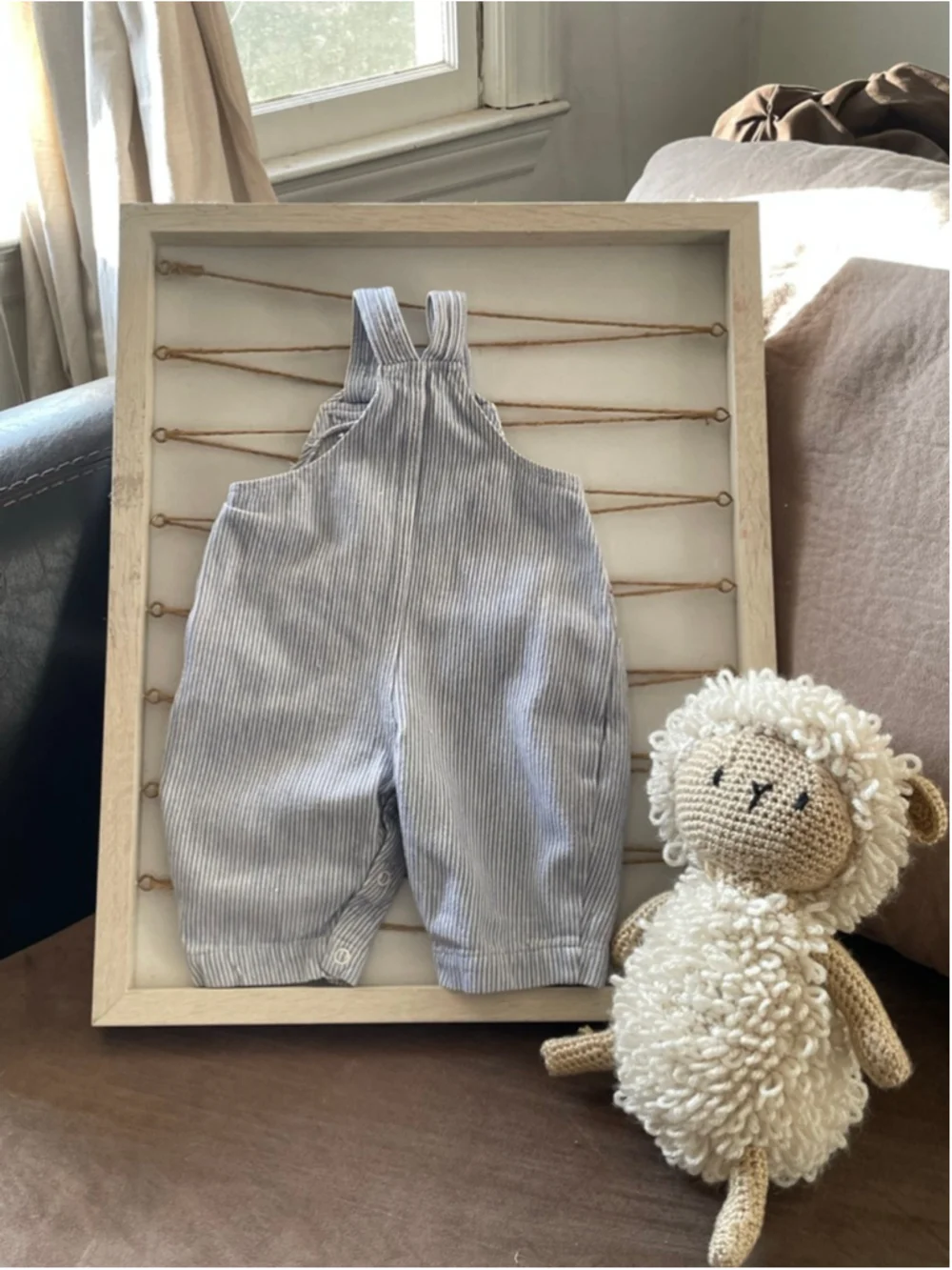 Vintage Union Express Train Conductor Overalls 3-6 Months striped